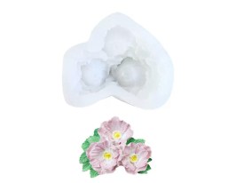 Molde silicona bouquet 3 rosas abiertas